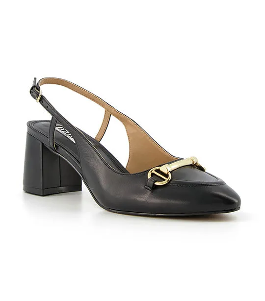 Cassie Snaffle Open Court Heels Black