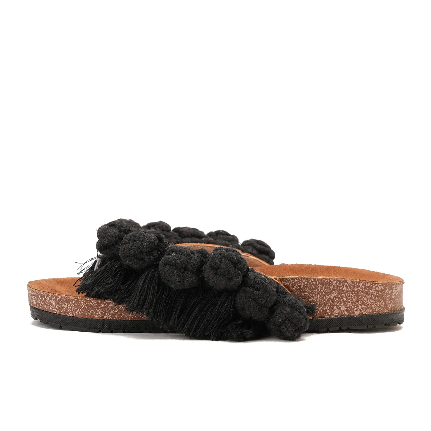 Flip-flops featuring circles - Black