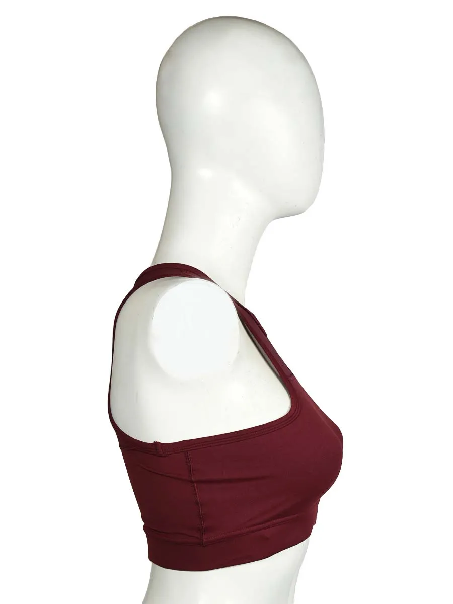 Neck Net - Sports Bra - Maroon
