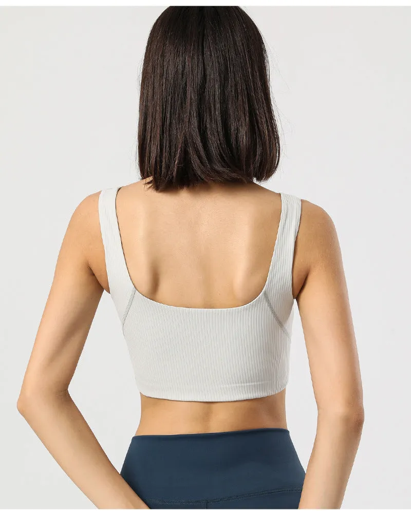 Yoga Exercise Seamless Adhesive Sports Bra